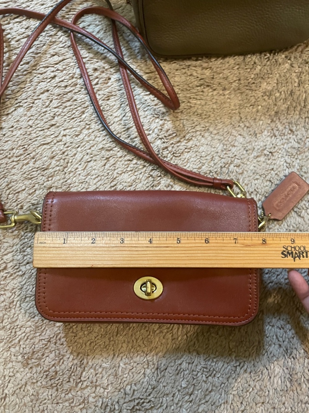 Coach Penny Legacy Leather Crossbody Turnlock - Picture 12 of 13